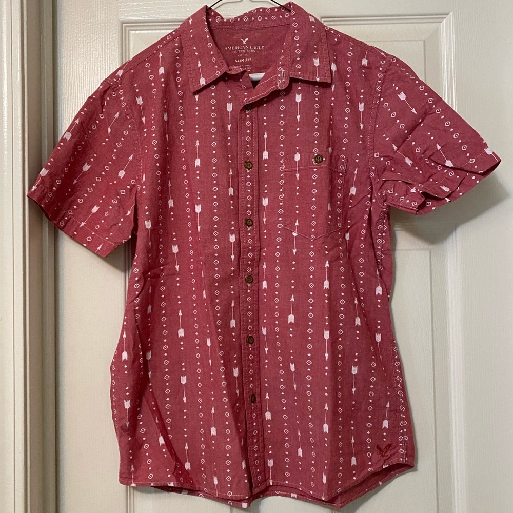 Men’s American Eagle Short Sleeve Button Down